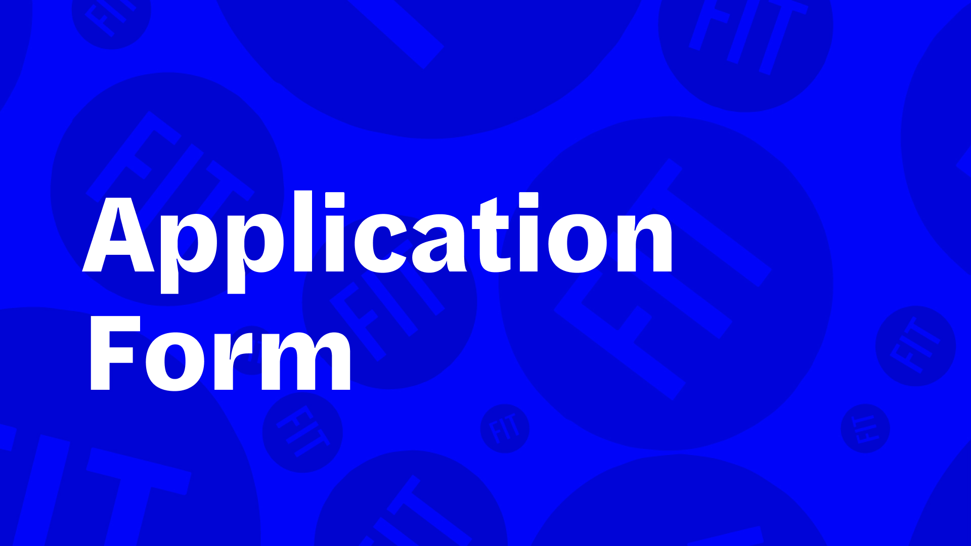"Application Form"