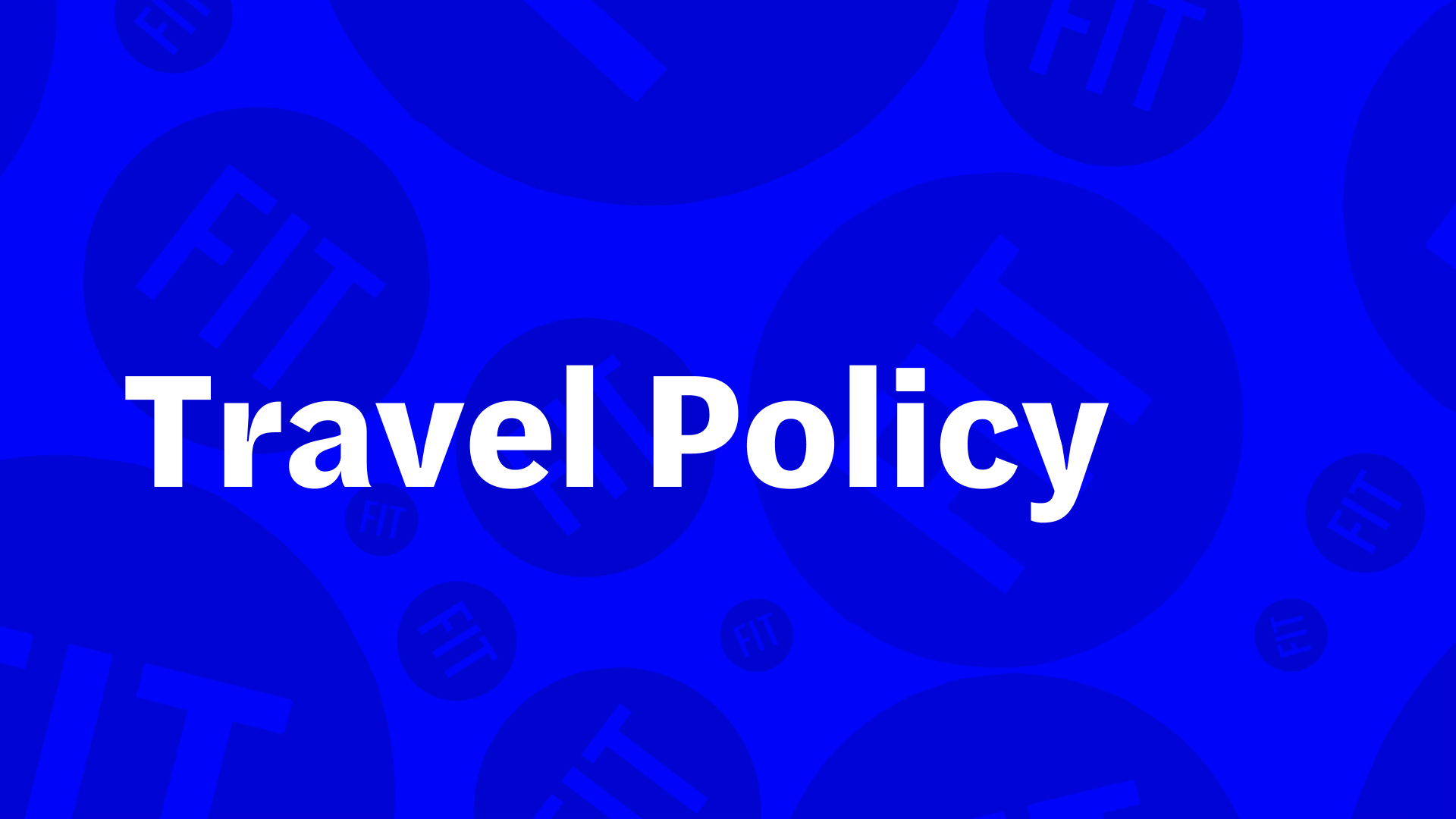 "Travel policy"