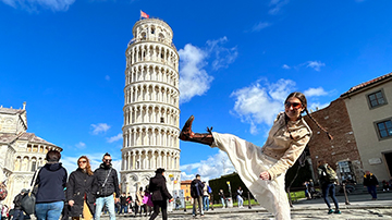 FIT student in Pisa, Italy